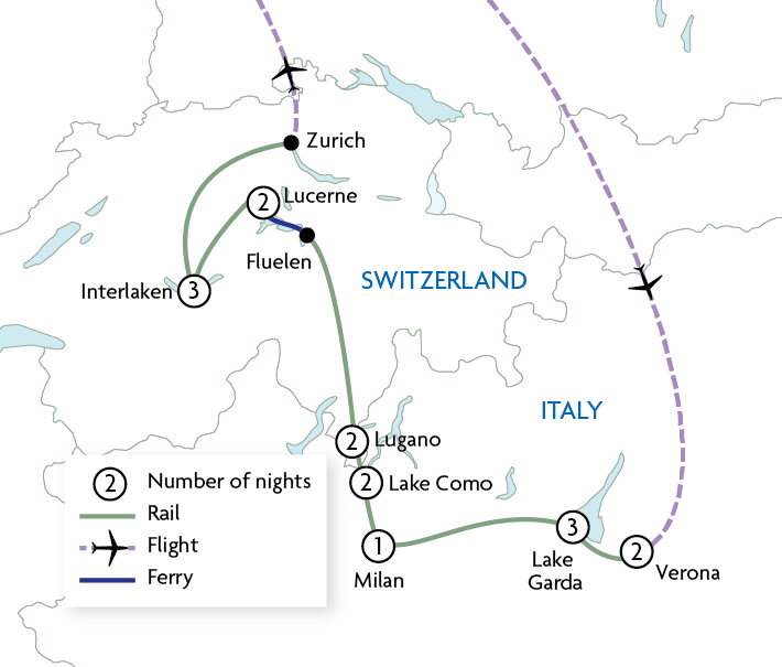 Italian Lakes & Swiss Alps